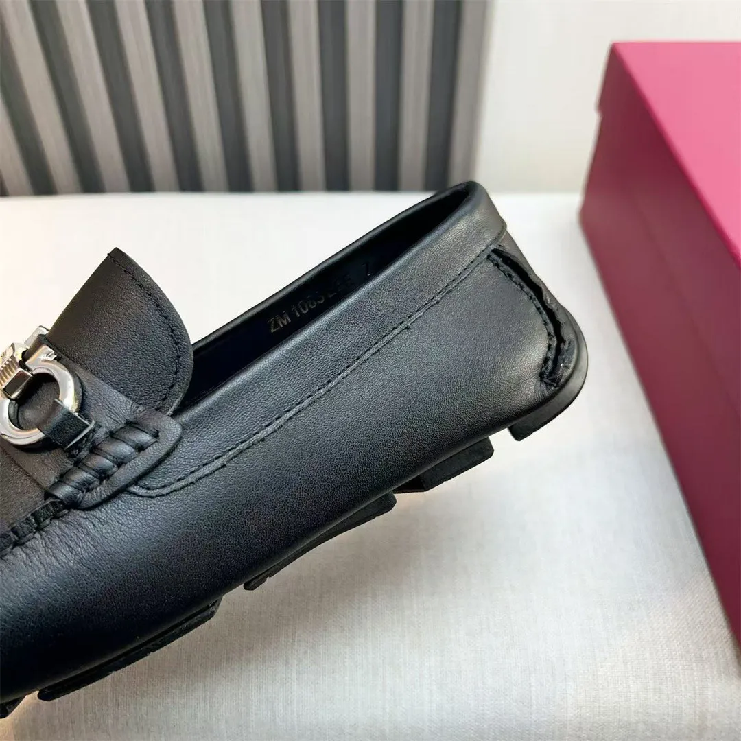Men's shoes 💰560 Ferragamo new high-end quality 🔥 black cowhide ➕ cowhide lining size 38-45